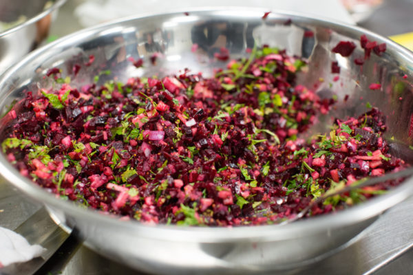 Beet Tartare with Fresh Horseradish