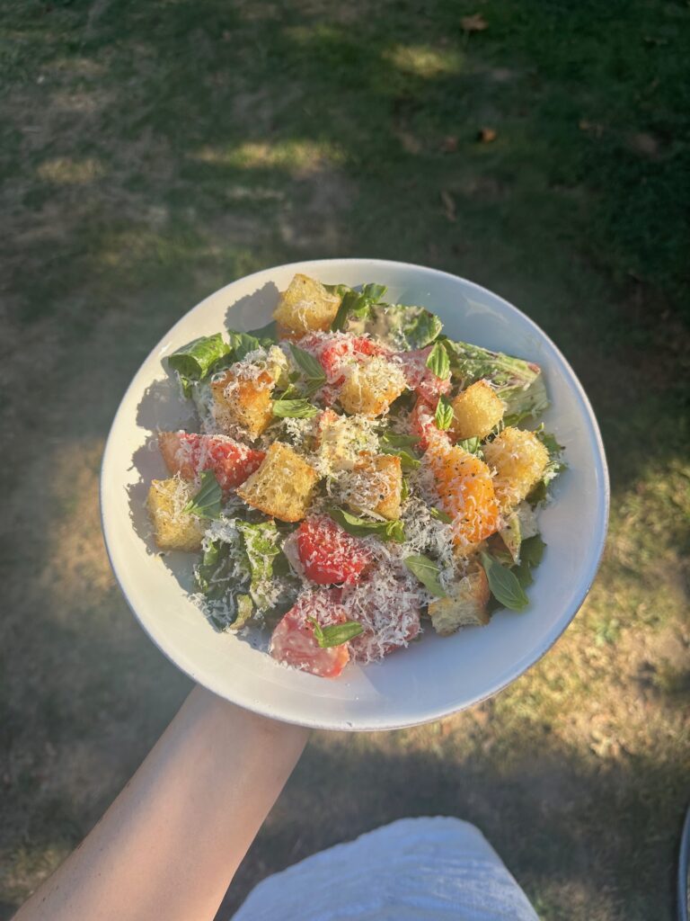 The Sylvia Center's Peak Season Tomato Caesar Salad
