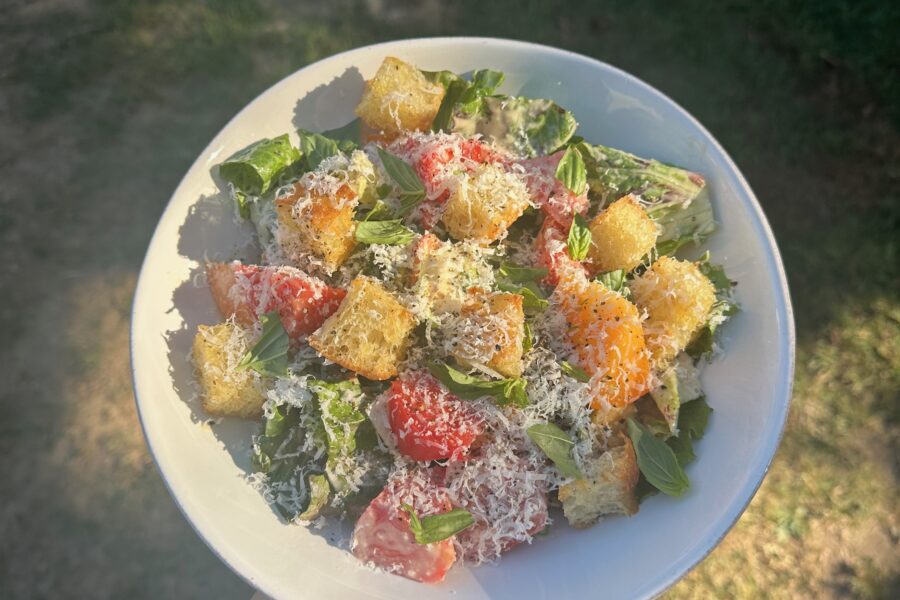 The Sylvia Center's Peak Season Tomato Caesar Salad