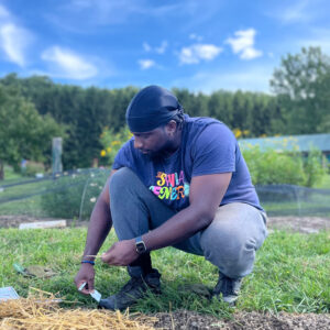 The Sylvia Center Garden Intern Naquan Bryant