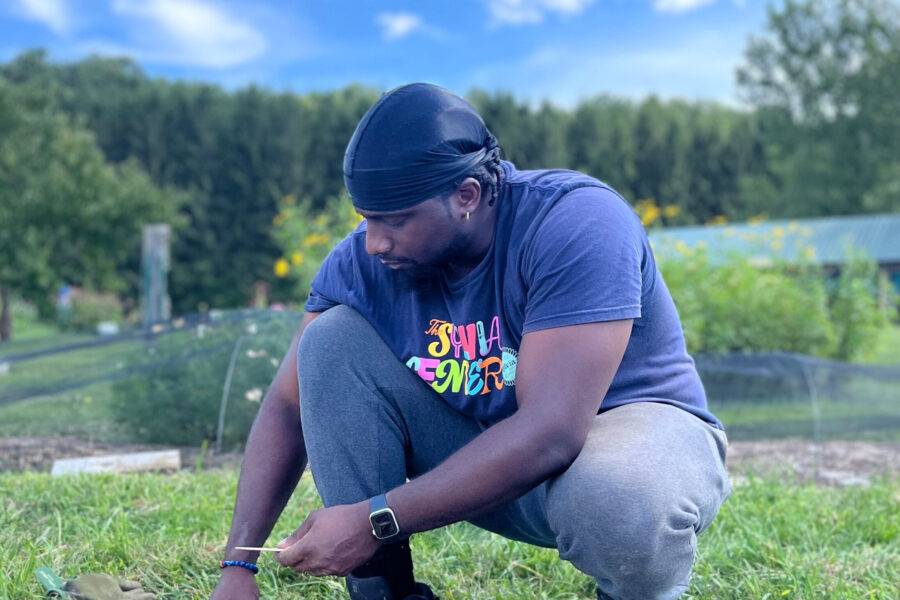 The Sylvia Center Garden Intern Naquan Bryant