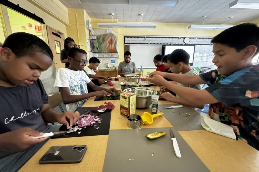The Sylvia Center joins Play Study Win at their afterschool program at Hamilton Grange middle school