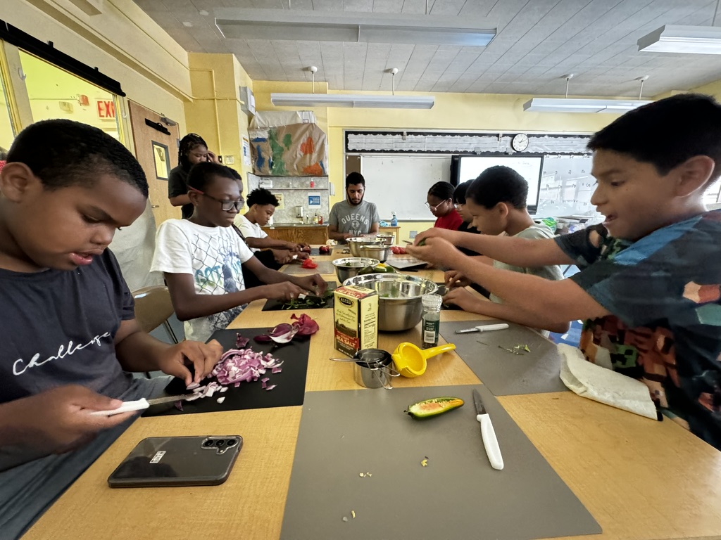 The Sylvia Center joins Play Study Win at their afterschool program at Hamilton Grange middle school