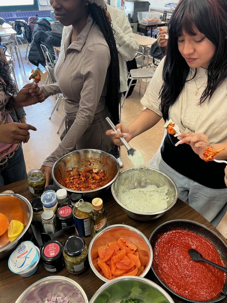 The Sylvia Center Teen Culinary Apprentices test student recipes for the Art of Cooking gala in March 2026