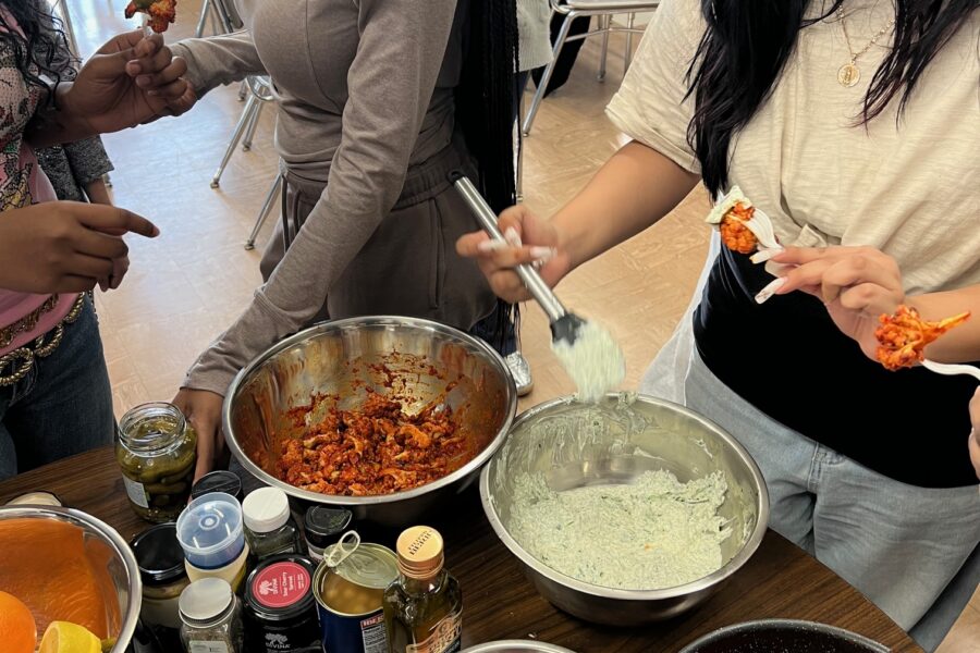 The Sylvia Center Teen Culinary Apprentices test student recipes for the Art of Cooking gala in March 2026