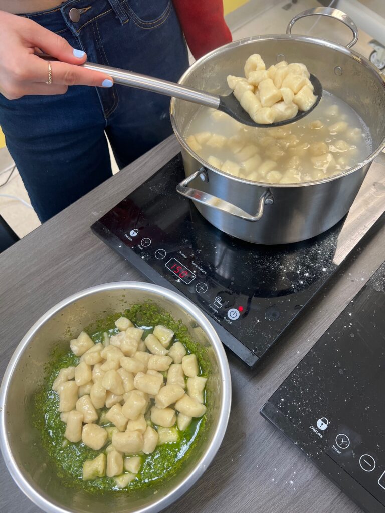 The Sylvia Center recipe for healthy Pesto Gnocchi