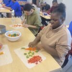 The Sylvia Center teaches Cooks for Health with special education program Albany Life Skills at Albany High School