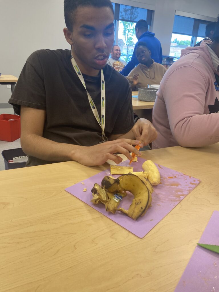 The Sylvia Center teaches Cooks for Health with special education program Albany Life Skills at Albany High School