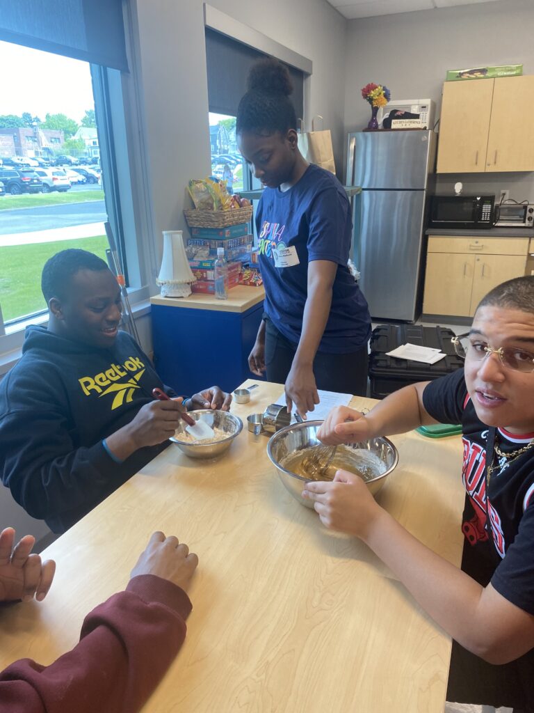 The Sylvia Center teaches Cooks for Health with special education program Albany Life Skills at Albany High School