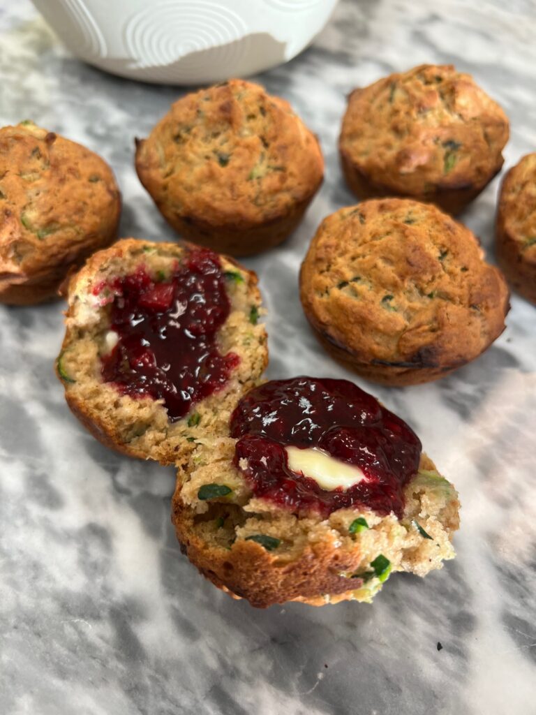 The Sylvia Center low sugar zucchini muffin recipe