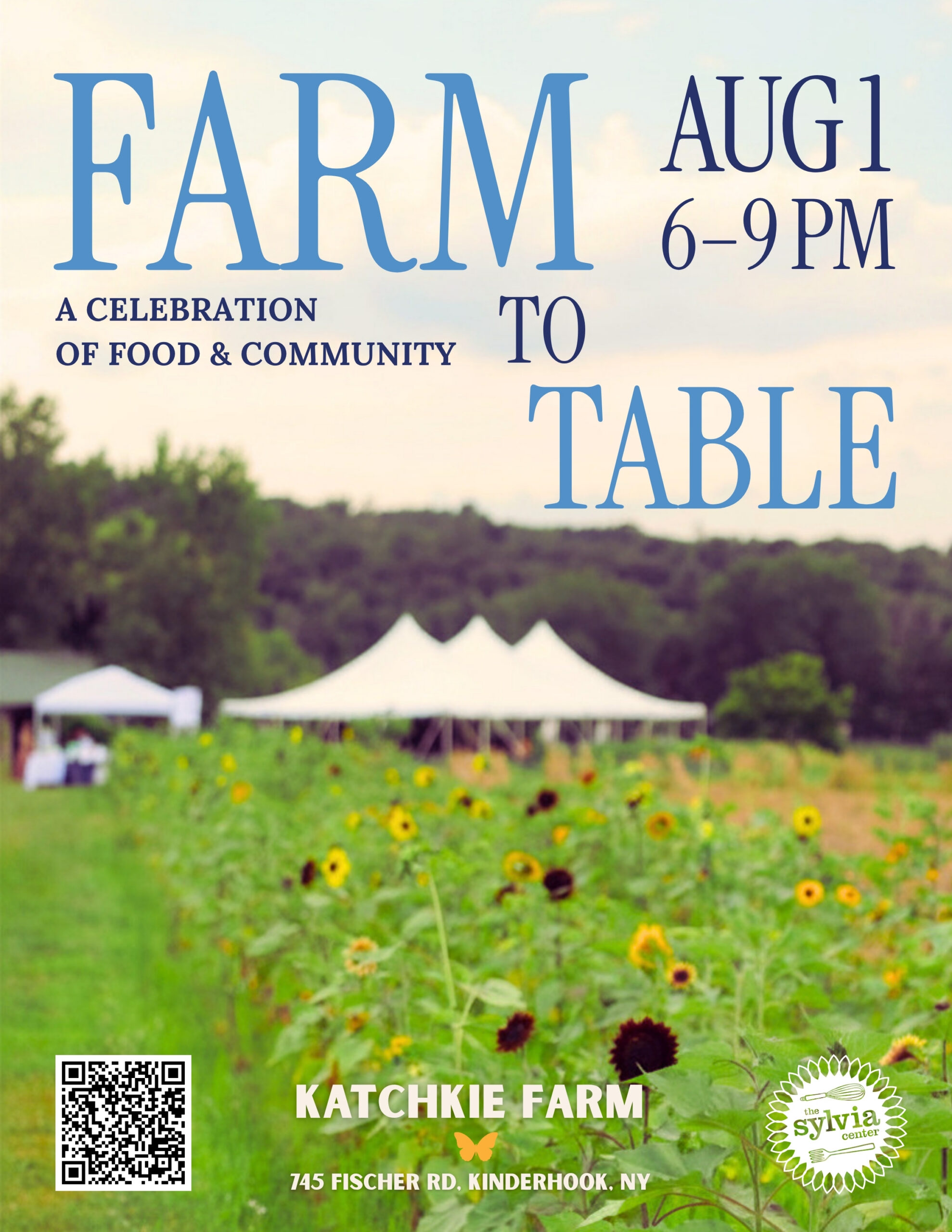 The Sylvia Center's 19th annual Farm to Table benefit at Katchkie Farm, Hudson Valley