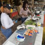 The Sylvia Center's teen culinary apprentices from Hillcrest High School visit East New York Farms!