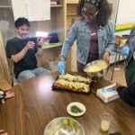 Eater's Sergio Cardigno teaches The Sylvia Center's teen culinary apprentices about food videography