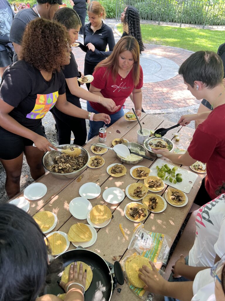 The Sylvia Center teen students visit New York Restoration Project