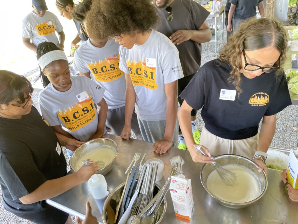Urban students get hands-on garden and culinary education when the visit The Sylvia Center's Learning Garden at Katchkie Farm in the Hudson Valley