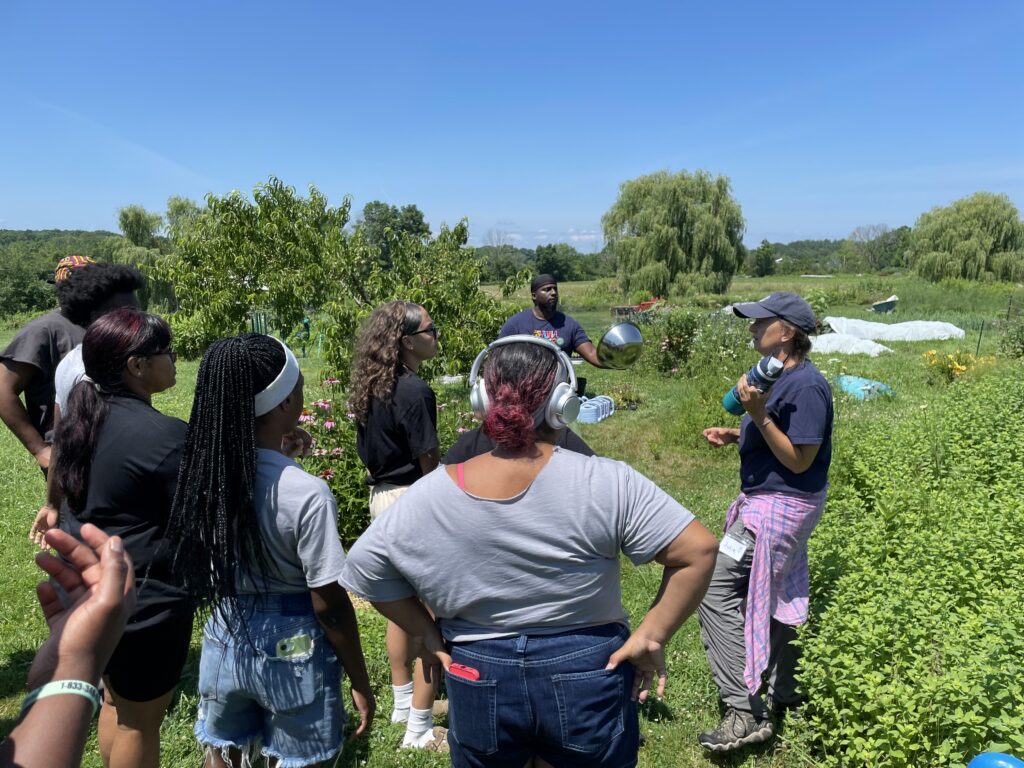 Urban students get hands-on garden and culinary education when the visit The Sylvia Center's Learning Garden at Katchkie Farm in the Hudson Valley