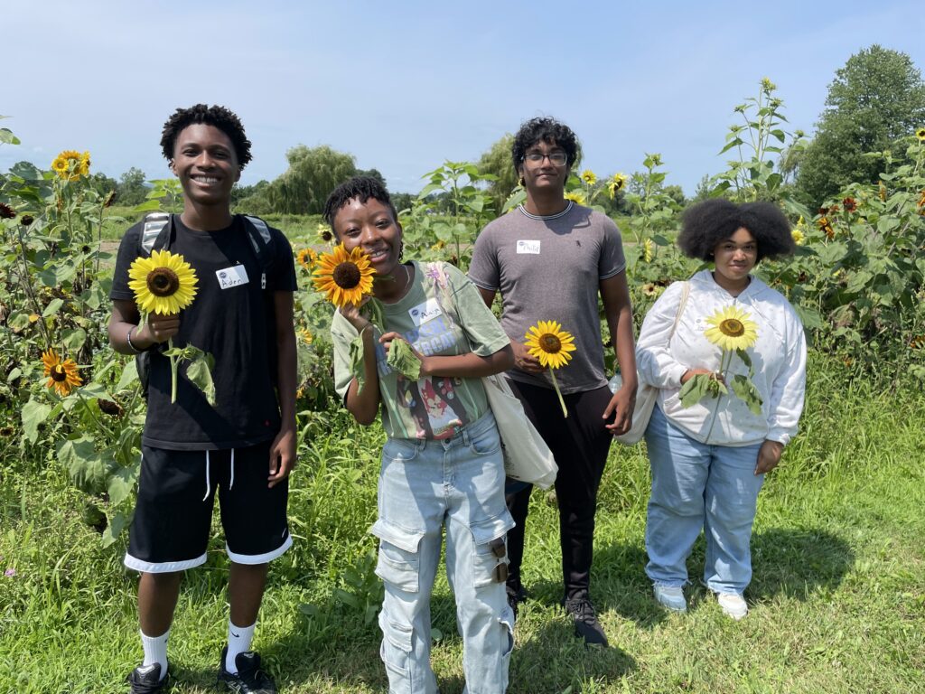 Urban students get hands-on garden and culinary education when the visit The Sylvia Center's Learning Garden at Katchkie Farm in the Hudson Valley