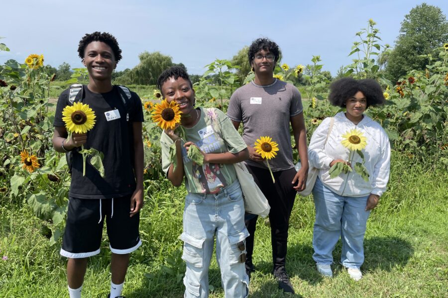 Urban students get hands-on garden and culinary education when the visit The Sylvia Center's Learning Garden at Katchkie Farm in the Hudson Valley